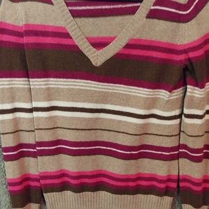 💲3 for 15💲Multi color striped sweater